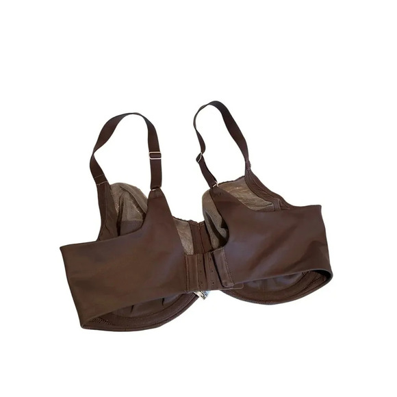 Lilyette Brown Enchantment Lace Underwire Minimizer Bra Size 36DD - Picture 7 of 7